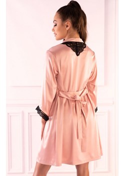 Satynowy szlafrok damski i stringi Ariladyen LC 90568, Kolor różowy, Rozmiar S/M, LivCo Corsetti Fashion ze sklepu Intymna w kategorii Szlafroki damskie - zdjęcie 137660919