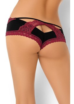 Melisina Pink figi, Kolor czarno-różowy, Rozmiar L/XL, LivCo Corsetti Fashion ze sklepu Intymna w kategorii Majtki damskie - zdjęcie 137661107