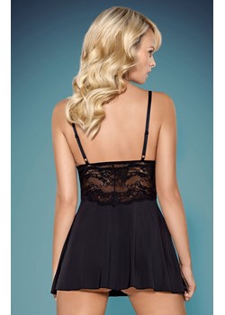 Obsessive 810-BAB-1 czarna koszulka babydoll i stringi, Kolor czarny, Rozmiar S/M, Obsessive ze sklepu Intymna w kategorii Koszule nocne - zdjęcie 137662597