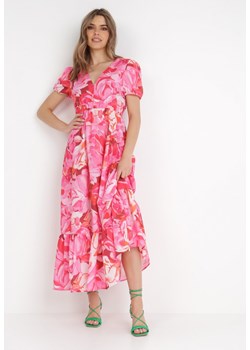 Fuksjowa Sukienka Kaleina ze sklepu Born2be Odzież w kategorii Sukienki - zdjęcie 137775277