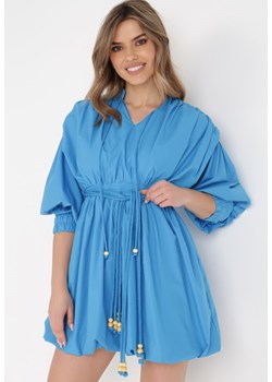 Niebieska Sukienka Adousa ze sklepu Born2be Odzież w kategorii Sukienki - zdjęcie 137812939