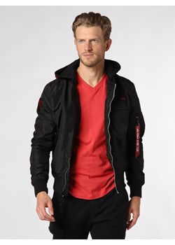 Alpha Industries Kurtka męska Mężczyźni Sztuczne włókno czarny jednolity ze sklepu vangraaf w kategorii Kurtki męskie - zdjęcie 137815759