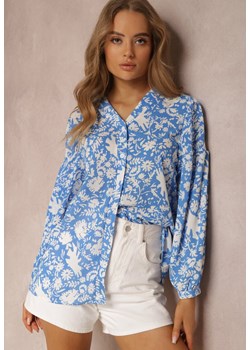Niebieska Koszula Egathe ze sklepu Renee odzież w kategorii Koszule damskie - zdjęcie 137881299