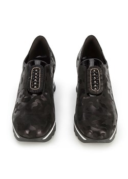 Damskie sneakersy metaliczne na platformie czarne ze sklepu WITTCHEN w kategorii Półbuty damskie - zdjęcie 137905459