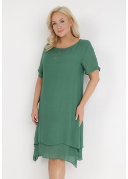 Zielona Sukienka Hekile ze sklepu Born2be Odzież w kategorii Sukienki - zdjęcie 137978359