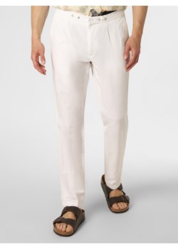 Andrew James New York - Spodnie męskie z dodatkiem lnu – Empire-Summer, biały ze sklepu vangraaf w kategorii Spodnie męskie - zdjęcie 138031195