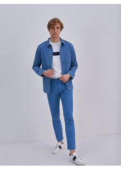 Spodnie chinosy męskie niebieskie Tomy 406 ze sklepu Big Star w kategorii Spodnie męskie - zdjęcie 138125878