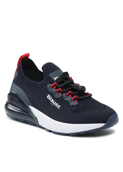 Sneakersy BLAUER - S2HIRO02/KNI Navy ze sklepu eobuwie.pl w kategorii Buty sportowe dziecięce - zdjęcie 138135976