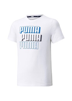 T-shirt chłopięce Puma biały na lato 