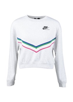 Bluza damska biała Nike krótka na jesień 