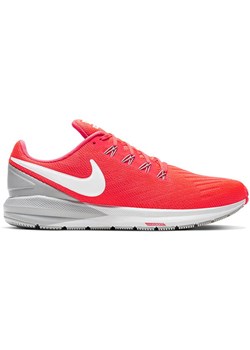 Buty sportowe damskie czerwone Nike zoom gładkie sznurowane płaskie 