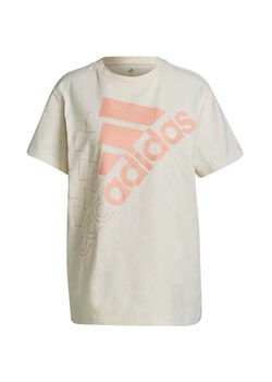 Koszulka damska Brand Love Slanted Adidas ze sklepu SPORT-SHOP.pl w kategorii Bluzki damskie - zdjęcie 138203285