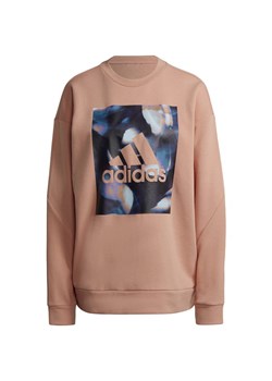 Bluza damska Adidas z nadrukami krótka  ze sklepu SPORT-SHOP.pl w kategorii Bluzy damskie - zdjęcie 138205457