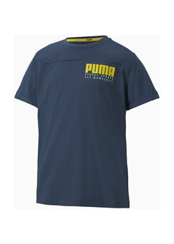 Granatowy t-shirt chłopięce Puma 
