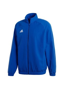 Bluza męska Adidas sportowa niebieska w paski 