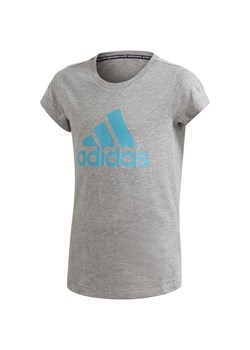 Bluzka dziewczęca Adidas z napisem z krótkim rękawem 