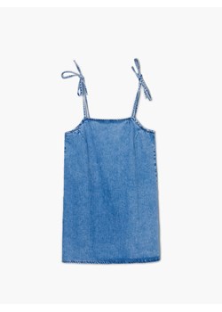 Cropp - Prosta sukienka z denimu - Niebieski ze sklepu Cropp w kategorii Sukienki - zdjęcie 138247005