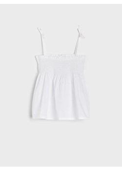Sinsay - Bluzka na ramiączkach - Biały ze sklepu Sinsay w kategorii Bluzki dziewczęce - zdjęcie 138247135