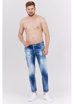 DSQUARED2 - Niebieskie jeansy męskie SKATER JEAN S74LB1060 ze sklepu outfit.pl w kategorii Jeansy męskie - zdjęcie 138286977