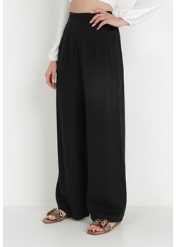 Czarne Spodnie Harmiera ze sklepu Born2be Odzież w kategorii Spodnie damskie - zdjęcie 138298866