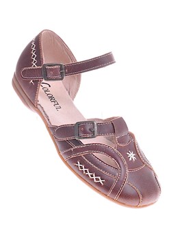 Wygodne sandały dziewczęce Brązowe /D8-3 11640 T5-5/ ze sklepu Pantofelek24.pl w kategorii Balerinki dziecięce - zdjęcie 138301876