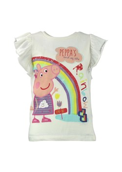 T-shirt dla dzieci Świnka Peppa Biały ze sklepu Sklep Dorotka w kategorii Bluzki dziewczęce - zdjęcie 138340726