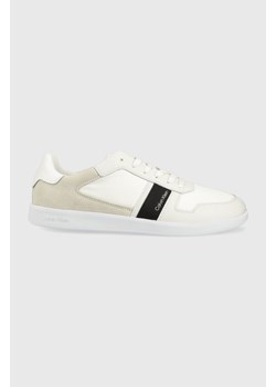 Calvin Klein sneakersy LOW TOP LACE UP MIX kolor biały HM0HM00491 ze sklepu ANSWEAR.com w kategorii Buty sportowe męskie - zdjęcie 138370948