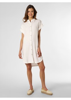 soyaconcept® Sukienka damska z domieszką lnu Kobiety len biały jednolity ze sklepu vangraaf w kategorii Sukienki - zdjęcie 138403076