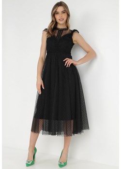 Czarna Sukienka Clymotis ze sklepu Born2be Odzież w kategorii Sukienki - zdjęcie 138446859