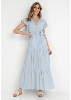 Jasnoniebieska Sukienka Cephemus ze sklepu Born2be Odzież w kategorii Sukienki - zdjęcie 138446877