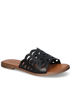 Klapki Sergio Leone KL321 Czarne ze sklepu Arturo-obuwie w kategorii Klapki damskie - zdjęcie 138463895