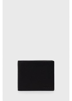 HUGO portfel skórzany 50471612 męski kolor czarny ze sklepu ANSWEAR.com w kategorii Portfele męskie - zdjęcie 138480066