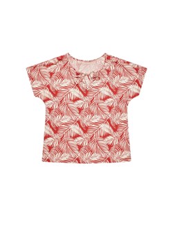 Bluzka koszulowa z roślinnym printem ze sklepu Moodo.pl w kategorii Bluzki damskie - zdjęcie 138640576
