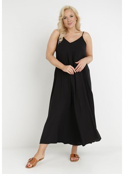 Czarna Sukienka z Wiskozy Galope ze sklepu Born2be Odzież w kategorii Sukienki - zdjęcie 138640956
