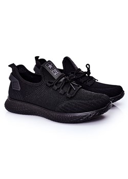 PE1 Męskie Sportowe Buty Slip-On Czarne Ryan ze sklepu ButyModne.pl w kategorii Buty sportowe męskie - zdjęcie 138712557