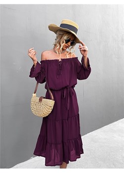 Sukienka w kolorze ciemnofioletowym ze sklepu Limango Polska w kategorii Sukienki - zdjęcie 138742098