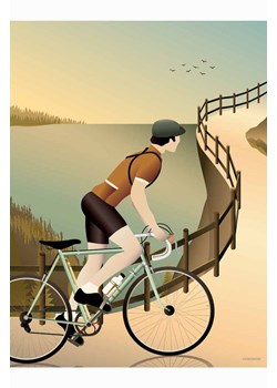 Vissevasse plakat Cycling The Hulls 50x70 cm ze sklepu ANSWEAR.com w kategorii Plakaty - zdjęcie 138752515