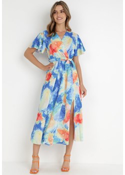 Niebieska Sukienka Alemitheme ze sklepu Born2be Odzież w kategorii Sukienki - zdjęcie 138814569
