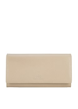 Damski portfel skórzany o prostym kroju beżowy ze sklepu WITTCHEN w kategorii Portfele damskie - zdjęcie 138826876