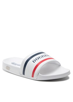 Klapki DOCKERS BY GERLI - 50MN002-600500 Weiss ze sklepu eobuwie.pl w kategorii Klapki męskie - zdjęcie 138854328