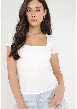 Biała Bluzka Alcele ze sklepu Born2be Odzież w kategorii Bluzki damskie - zdjęcie 138879976