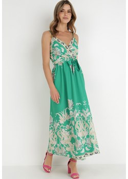 Zielona Sukienka Astippe ze sklepu Born2be Odzież w kategorii Sukienki - zdjęcie 138892077