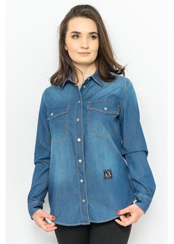 koszula damska armani exchange 3lyc40 y1vtz jeansowa ze sklepu Royal Shop w kategorii Koszule damskie - zdjęcie 138905787
