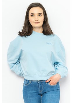 bluza damska pepe jeans pl581206 błękitna ze sklepu Royal Shop w kategorii Bluzy damskie - zdjęcie 138905795