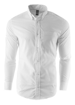Koszula męska z długim rękawem 5504 - biała ze sklepu Risardi w kategorii Koszule męskie - zdjęcie 138924448