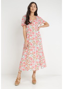 Różowo-Niebieska Sukienka Phaerolis ze sklepu Born2be Odzież w kategorii Sukienki - zdjęcie 138927559