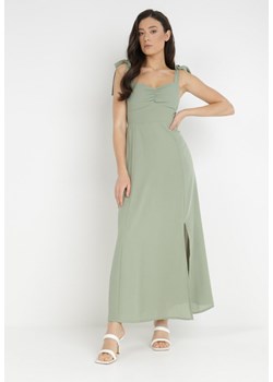 Zielona Sukienka Kalora ze sklepu Born2be Odzież w kategorii Sukienki - zdjęcie 138927565