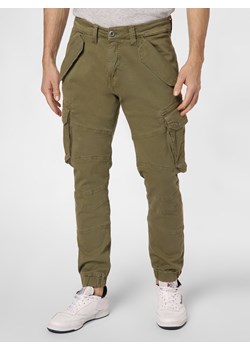 Alpha Industries Spodnie Mężczyźni Bawełna oliwkowy jednolity ze sklepu vangraaf w kategorii Spodnie męskie - zdjęcie 138977228
