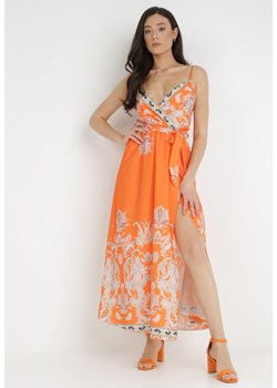 Pomarańczowa Sukienka Astippe ze sklepu Born2be Odzież w kategorii Sukienki - zdjęcie 139172906
