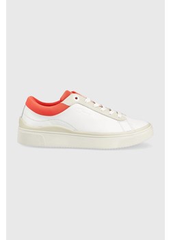 Tommy Hilfiger sneakersy skórzane kolor biały ze sklepu ANSWEAR.com w kategorii Trampki damskie - zdjęcie 139184935